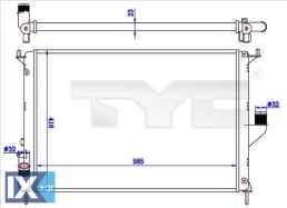 Ψυγείο, ψύξη κινητήρα TYC 7280057