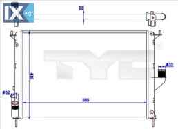 Ψυγείο, ψύξη κινητήρα TYC 7280057