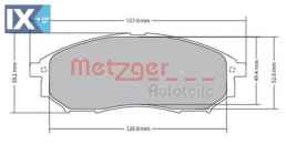 Σετ τακάκια, δισκόφρενα METZGER 1170101