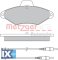 Σετ τακάκια, δισκόφρενα METZGER 1170319  - 23,89 EUR