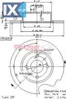 Δισκόπλακα METZGER 14078E