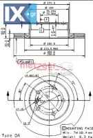 Δισκόπλακα METZGER 24968V