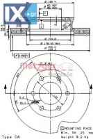 Δισκόπλακα METZGER 25053E