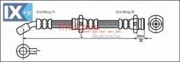 Ελαστικός σωλήνας φρένων METZGER 4111994
