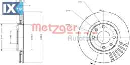 Δισκόπλακα METZGER 6110023