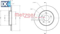 Δισκόπλακα METZGER 6110101