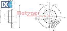 Δισκόπλακα METZGER 6110202