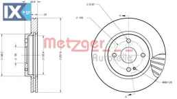 Δισκόπλακα METZGER 6110266