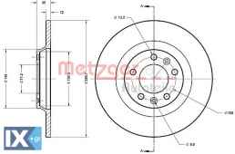 Δισκόπλακα METZGER 6110351