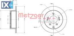 Δισκόπλακα METZGER 6110396