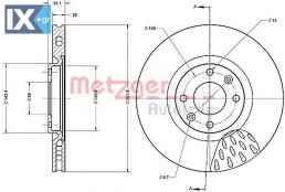 Δισκόπλακα METZGER 6110513