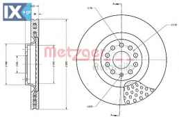 Δισκόπλακα METZGER 6110715