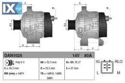 Γεννήτρια DENSO DAN1025