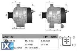 Γεννήτρια DENSO DAN1143