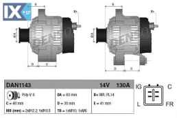 Γεννήτρια DENSO DAN1143