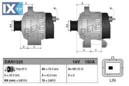 Γεννήτρια DENSO DAN1325