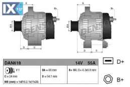 Γεννήτρια DENSO DAN618