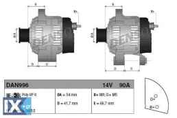 Γεννήτρια DENSO DAN996