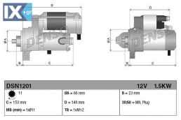 Μίζα DENSO DSN1201