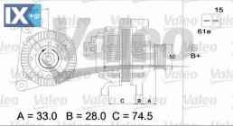 Γεννήτρια VALEO 437116