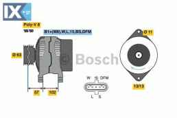 Γεννήτρια BOSCH 0124655102