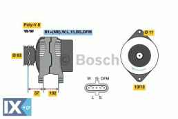 Γεννήτρια BOSCH 0124655102