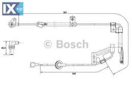 Αισθητήρας, στροφές τροχού BOSCH 0265001273