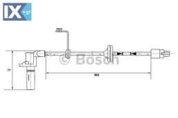 Αισθητήρας, στροφές τροχού BOSCH 0265002208