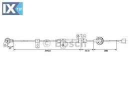 Αισθητήρας, στροφές τροχού BOSCH 0265006255