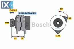 Γεννήτρια BOSCH 0986036701