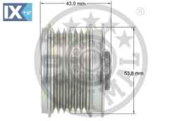 Ελεύθερη περιστροφή γεννήτριας OPTIMAL F51131