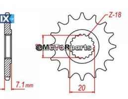 ΓΡΑΝΑΖΙ ΚΙΝΗΣ RM125 427 13Δ C45 SHARK