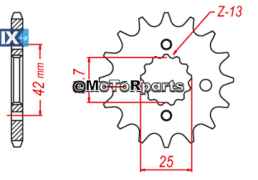 ΓΡΑΝΑΖΙ ΚΙΝΗΣ ZZR400 513 519 15 C45 SHARK RO