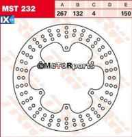 ΔΙΣΚΟΠΛΑΚΑ MST232 XT600 -95 ΕΜΠ 267-132 6ΤΡ TRW LUCAS