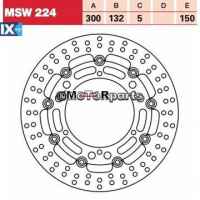 ΔΙΣΚΟΠΛΑΚΑ MSW224 FAZER1000 TDM900 300-132 6ΤΡ TRW LUCAS