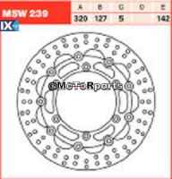 ΔΙΣΚΟΠΛΑΚΑ MSW239 DUKE620 640 LCH 320-127 6ΤΡ TRW LUCAS