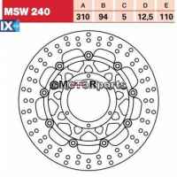 ΔΙΣΚΟΠΛΑΚΑ MSW240 CBR600RR 03-05 ΕΜΠ 310-94 6ΤΡ LUC