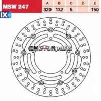 ΔΙΣΚΟΠΛΑΚΑ MSW247 R1 04 ΕΜΠ 320-132 5ΤΡ TRW LUCAS