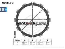 ΔΙΣΚΟΙ ΑΜΠΡΑΓ MCC115-7 DL650 VSTROM ΣΕΤ TRW LUCAS