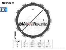 ΔΙΣΚΟΙ ΑΜΠΡΑΓ MCC422-9 YZF1000 FZR750 ΣΕΤ TRW LUCAS