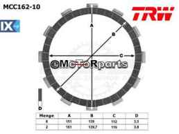 ΔΙΣΚΟΙ ΑΜΠΡΑΓ MCC162-10 TIGER 1050 ΣΕΤ TRW LUCAS