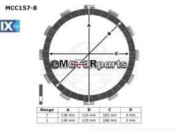 ΔΙΣΚΟΙ ΑΜΠΡΑΓ MCC157-8 CRF250 ΣΕΤ TRW LUCAS