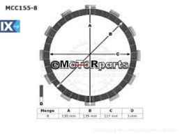 ΔΙΣΚΟΙ ΑΜΠΡΑΓ MCC155-8 ΣΕΤ CRF 450 05- TRW LUCAS