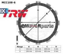 ΔΙΣΚΟΙ ΑΜΠΡΑΓ MCC108-6 MTX200 XL350 ΣΕΤ TRW LUCAS