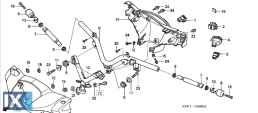 Καπάκι τιμονιού εμπρός γνήσιο INNOVA 125 2003-2005 ασημί 53205-KPH-970ZA