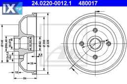 ΤΑΜΠΟΥΡΑ OPEL 24022000121 24022000121 418117 90007526 418117 90007526