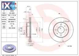 ΔΙΣΚΟΙ ΦΡΕΝ.ALMERA 1,4cc 16V 09694310 402060M601 402060M602