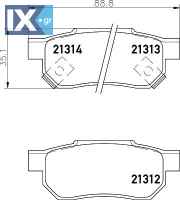 ΤΑΚΑΚΙΑ ΠΙΣΩ HONDA ROVER MG ΜΙΝΤΕΧ MDB1411 MDB1411 90297552 GBP90347AF AY060HN001 AY060HN002 1A002643Z 06022SP8000 06430SAAJ50 43022S04000 43022S04010 43022S04020 43022S04030 43022SAAE