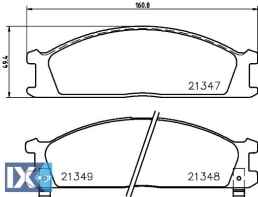 ΤΑΚΑΚΙΑ ΕΜΠΡΟΣ FORD NISSAN SUBARU MDB1482 MDB1482 4100010G08 4106005N90 4106005N91 4106005N93 4106005N94 4106008N90 4106008N91 4106008N92 4106009G90 410600H525 410600H590 4106017V90 410