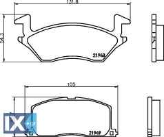 ΤΑΚΑΚΙΑ MINTEX TOYOTA X.ABS MDB1504 MDB1504 0446510020 0446510070 04465YZZAE 0449110111 0449110120 0449110131 0449110141 AY040TY018